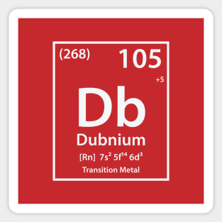 Dubnium Element Sticker